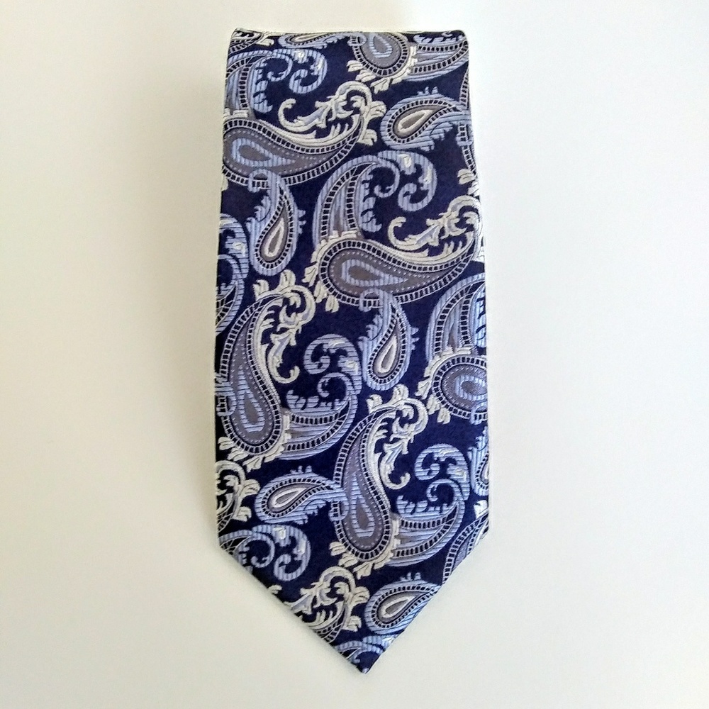 Michael Kors Blue Paisley Necktie